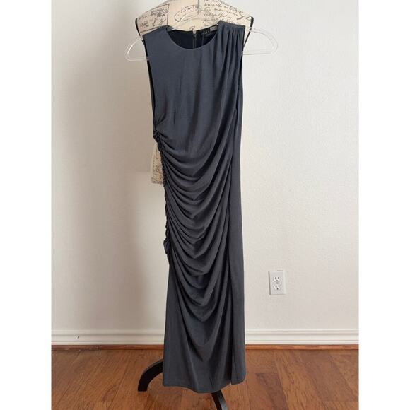 B38 Alice + Olivia Derika Midi Dress Womens 2 Cocktail Audrey Hepburn Chic - Picture 7 of 12